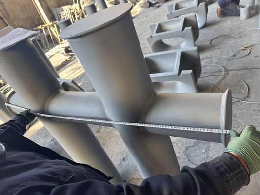 Hiệu suất cao tùy chỉnh Cast Iron Mooring Cleats Ballards đơn / đôi / Cross Dock Bollards